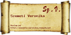 Szemeti Veronika névjegykártya