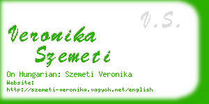 veronika szemeti business card